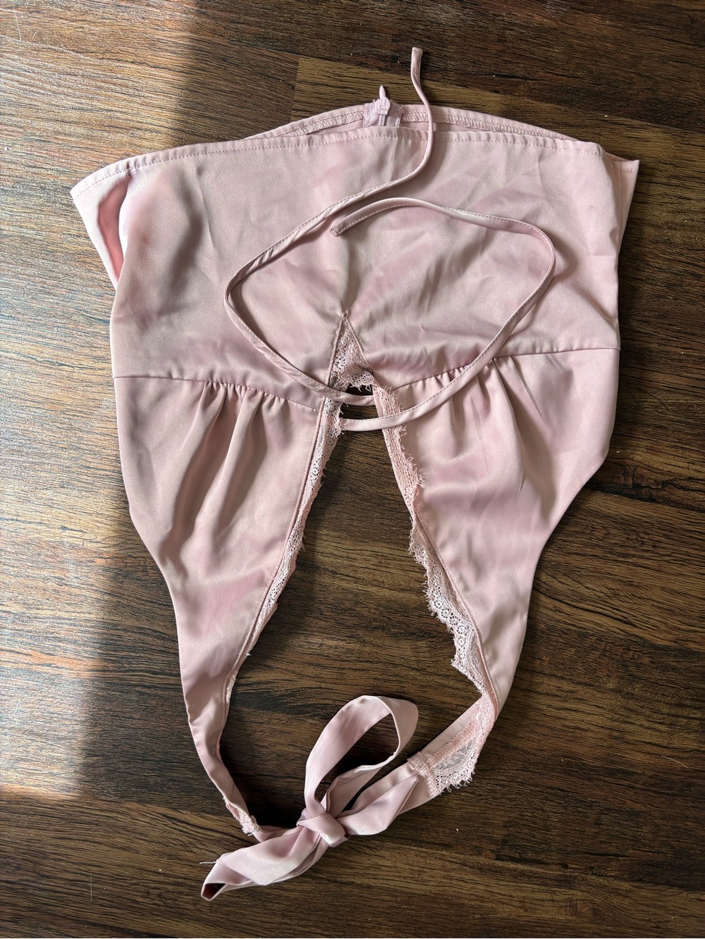 Princess Polly Blush Pink Lace-Trim Halter Crop Top